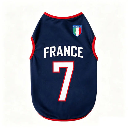 Sport Team Dog Jersey Number Print Dogs Vests Sport Style Breathable Mesh Puppy Sleeveless Shirt Small Medium Larg Pets Clothes