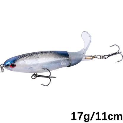 Goture Whopper Popper 10cm/11cm/14cm Topwater FIshing Lure Blowups Pike Baits Rotating Tail Fishing Tackle Crankbait Wobblers
