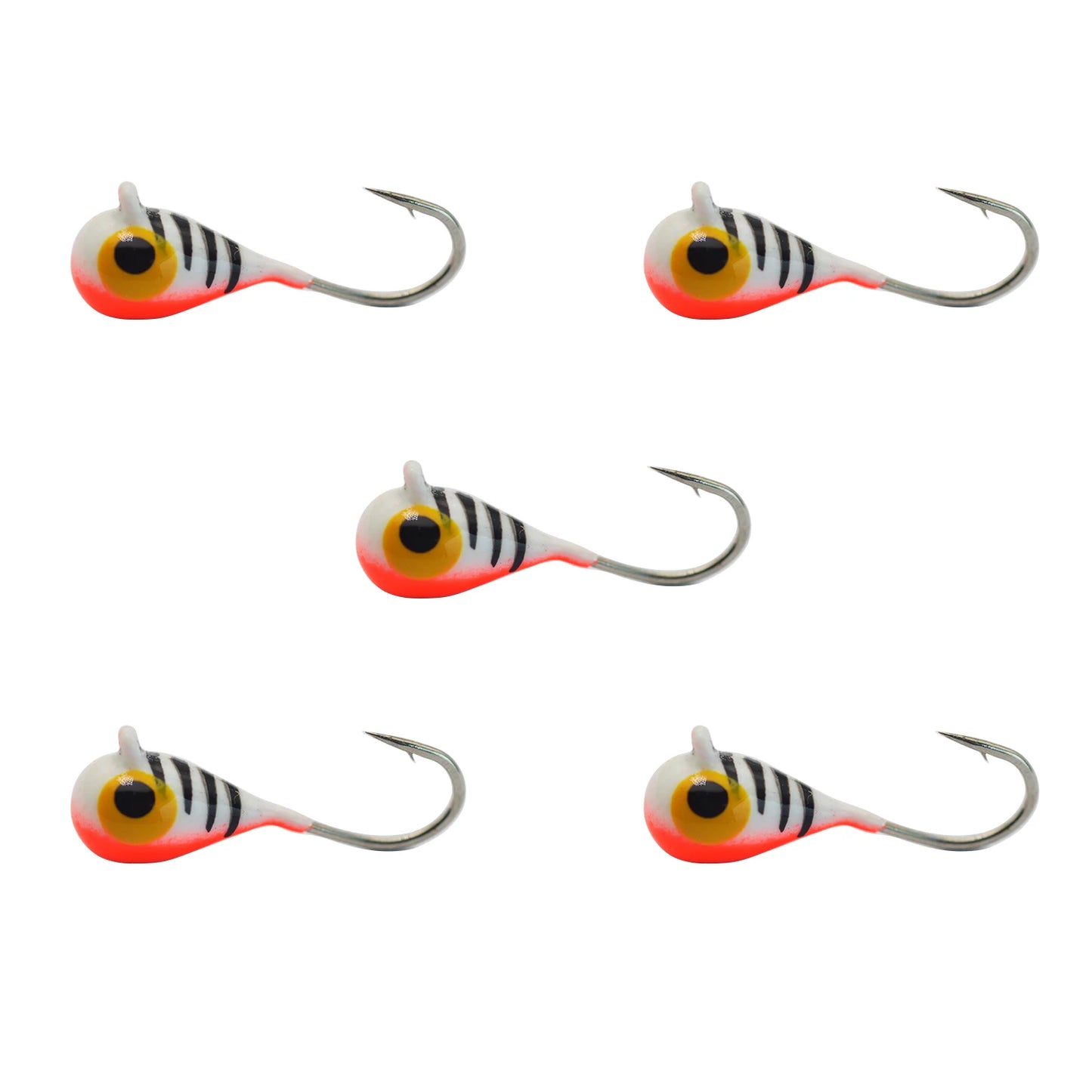 Tungsten Ice Jigs Glow Tungsten Ice Fishing Lure Jigs for Crappie Panfish Walleye