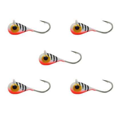 Tungsten Ice Jigs Glow Tungsten Ice Fishing Lure Jigs for Crappie Panfish Walleye