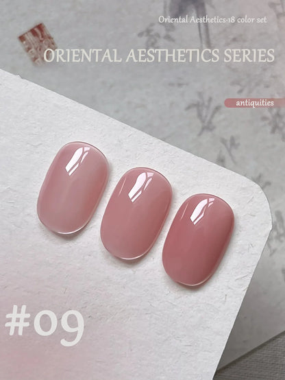 1-30pcs PSK Nude Pink Color Nail Art Ice Transparent Bare Color Nail Enamel 2026 New Net Red Popular White Gel Nail Polish
