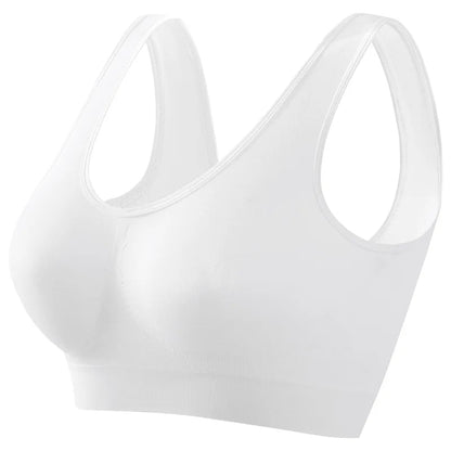 1pcs Women Sports Bra Large Size No Steel Ring Seamless Underwear Removable Chest Pad Runing Sport Yoga Vest Bras