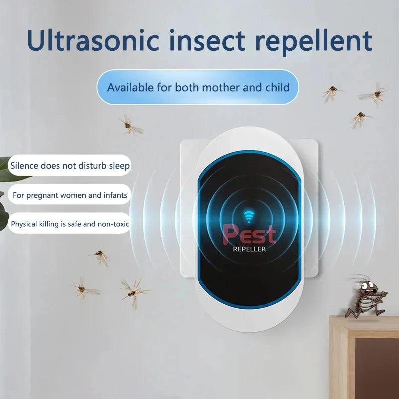 3W Ultrasonic Mosquito Repellent Lamp Rodent Repellent Household Rodent Trap Plug-In Mosquito Pest Exterminato Device