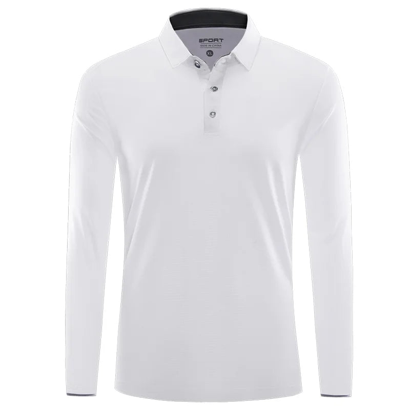 Långärmad Polo Snabbtork Eget Tryck & Brodyr – Lapelkrage | Reklamkläder & Profilprodukter