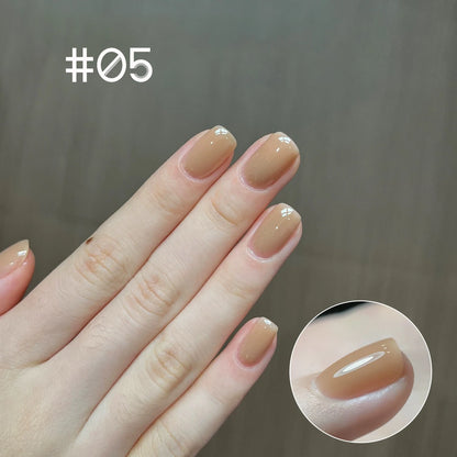 1-24pcs WS Jelly Jade Nude Pink Gel Nail Polish Natural Pink Translucent Color LED UV Gel Soak Off For Home Salon Nail Art DIY