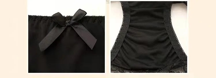 Dam 2-delat Set – Sexig Push-up BH med Knappar & Fjärilsdetalj, 4 Färger