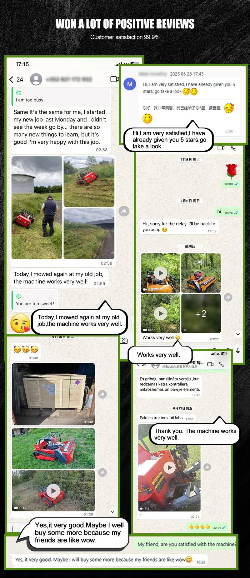 Fjärrstyrd gräsklippare för all terräng