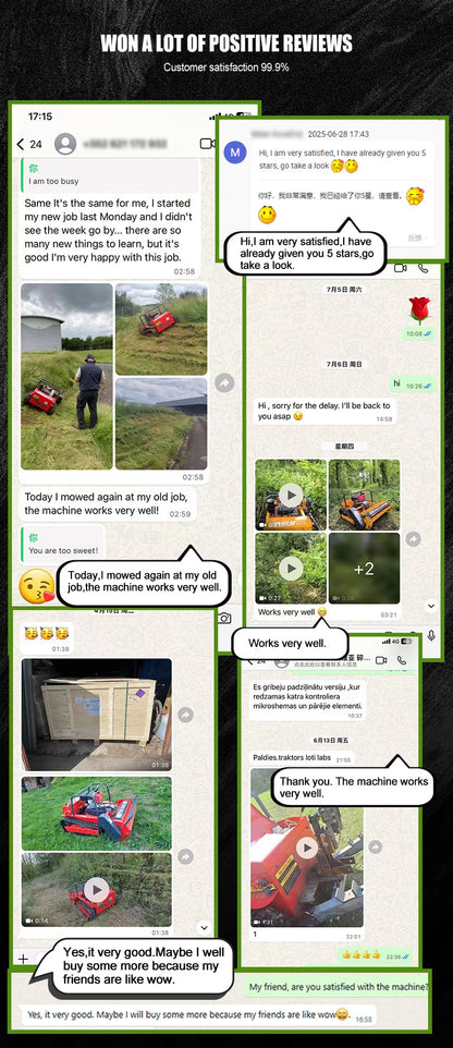 Fjärrstyrd gräsklippare för all terräng