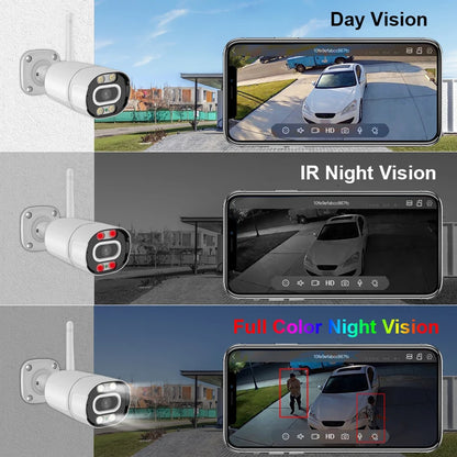 Smar Outdoor IP Wifi 3MP Survalance Camera for Wifi CCTV System Kit Human Detection Night Vision Video Cam ICSEE Two Way Audio