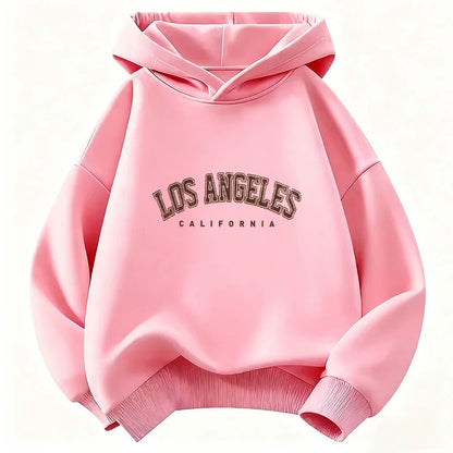 Casual Fashion Los Angeles California Letter Hoodie Kids Children's Sweatshirt Hoody Boys Girls Autumn Winter Hoodies