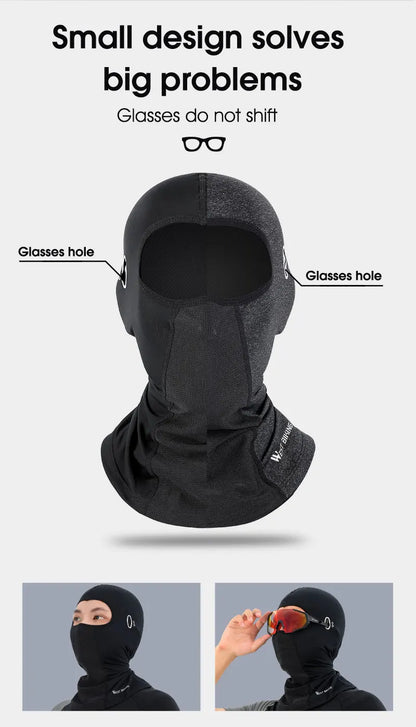 WEST BIKING Cool Men's Hat Summer Anti-UV Full Face Cover Motorcycle Balaclava Ice Silk Breathable Bike Helmet Mask Cycling Caps