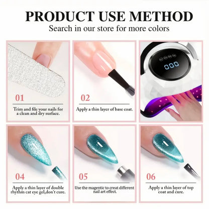 1-12pcs SHAKA Autumn Tanhua Cat Eye Pink Transparent Color Gel Nail Polish 2026 New Simple And Generous Halloween Nail Gel