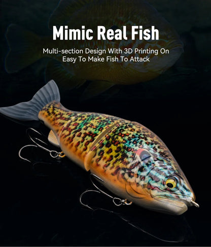 LEYDUN JOINTED CLAW SATCHET 184mm 2.5OZ Fishing Lures Joint Body Glide Swimbaits Floating Powerful S-Shaped Big Hard Baits Bass