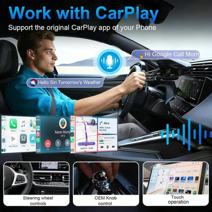 TrolinkTek 4 In1 Wireless CarPlay Adapter Car Intelligent System Android Auto Connect Airplay Mirror Link Screen Fast Connect