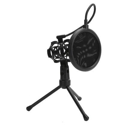 with Desktop Tripod Stand Microphone AntiSpray Filter Microphone Tripod Stand for Mic with Handle Diameter Under 44mm