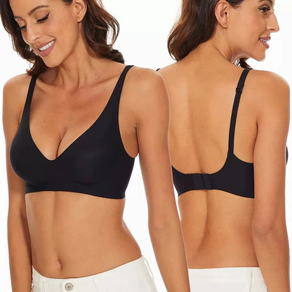 S-4XL Large Size Seamless High Quality Wireless Women's Underwear Small Breast Gathering Beautiful Back Sports Comfortable Bra
