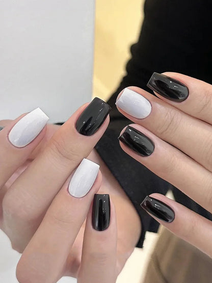15ml Black And White Gel Nail Polish Starter Pure Soak Off No Wipe Nail Gel Polish Suitable For All Seasons, 4 Colors For Choose
