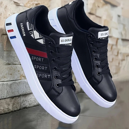 Herr-skatesneakers med låg profil – Andningsbar, halkfri PVC-sula, storlek 39–48, 3 färger