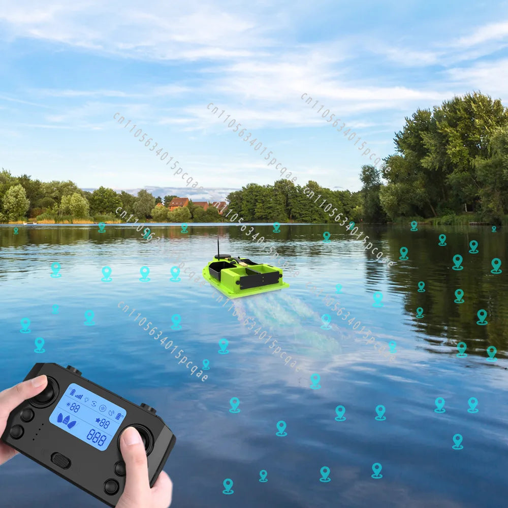 Intelligent remote control nesting boat 500 meters GPS automatic return 99 fixed-point fishing bait tug boat