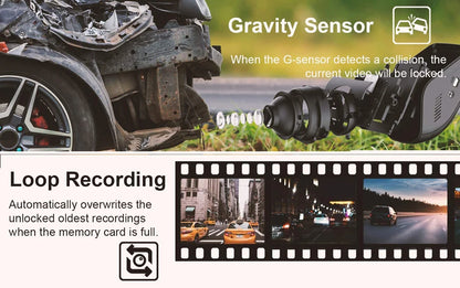 WIFI 3 Camera Dash Cam Cabin Car Dvr 1080P Interior Vehicle Three Way Channel Dvrs Recorder Video Registrator Dashcam Camcorder