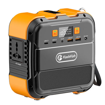 Flashfish A101 120W 98Wh 26400mAh Portable Power Station Backup Solar Generator for Outdoor Travel Camping Home SOS Flashlight