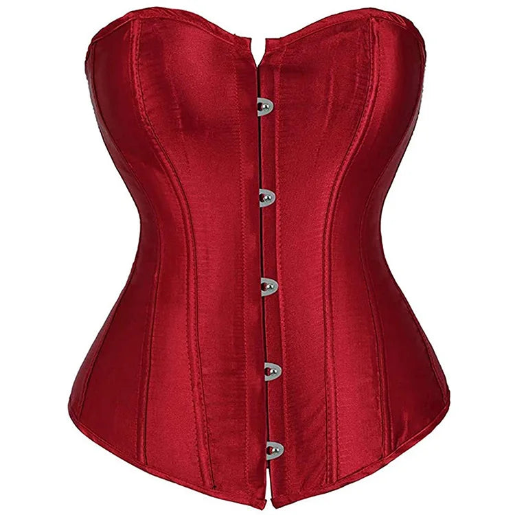 Sexig gotisk korsett shapewear dam steampunk snörning midjeträning