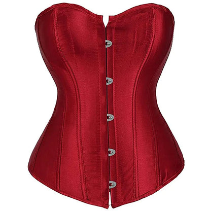 Sexig gotisk korsett shapewear dam steampunk snörning midjeträning