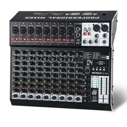 FULUODE X1-seriens ljudmixer med Bluetooth och 99 DSP-effekter