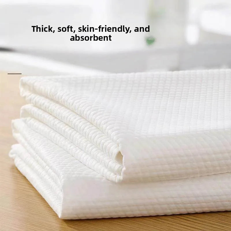 Thickened Large Size Disposable Towel for Face Washing Beauty Salon Foot Bath Towel Soft Absorbent Single Layer Plant Fiber