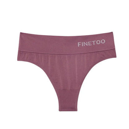 FINETOO 2PCS/Set M-2XL Bodyshaper G-String Panties Women Slim Underwear Female Lingerie Sexy Lady Thongs High Waist Underpants