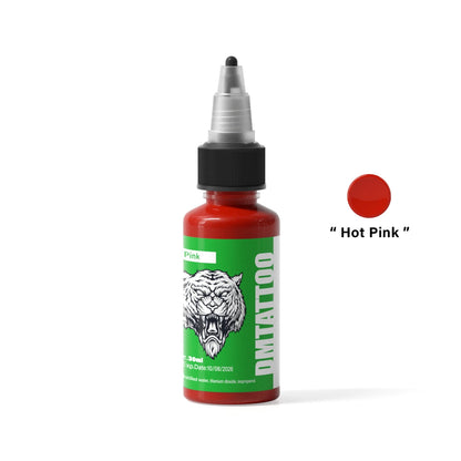 DM Tattoo Ink 15 Color 1OZ/Bottle Natural Plant Extract Pigment Body Painting Long Lasting No Color Loss Professional Tattoo Ink