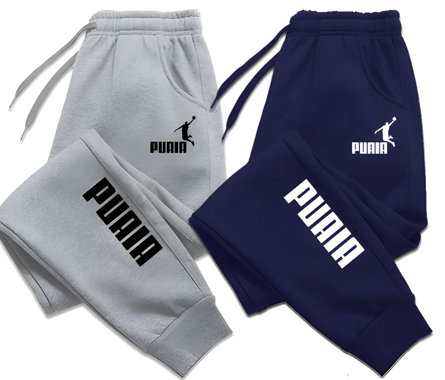 Herr Sweatpants med Tryck – Harajuku Streetwear Jogging Sport Lös Casual Höst/Vinter, 3 Färger S–3XL