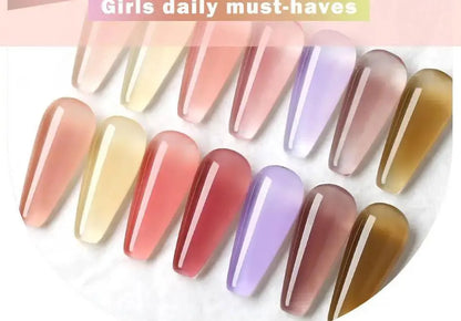 Clou Beaute Semi-transparent Jelly Color UV Gel Manicure Gel Nail Nail Supplies For Professionals Semi-permanent Varnish 15ml
