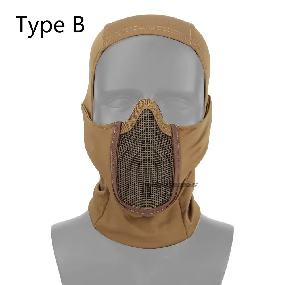 Taktisk Helmask med Stålnätsmask för Airsoft och Paintball