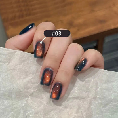 MIANEL Orion Nebula Cat Eye Gel Nail Polish Sparkling Crystal Shimmer Blue Purple Gold 2026 Spring/Summer Unique Special