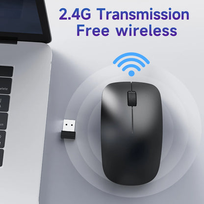 AJAZZ AJ06 trådlös gamingmus 2,4 GHz – svart, 59 g