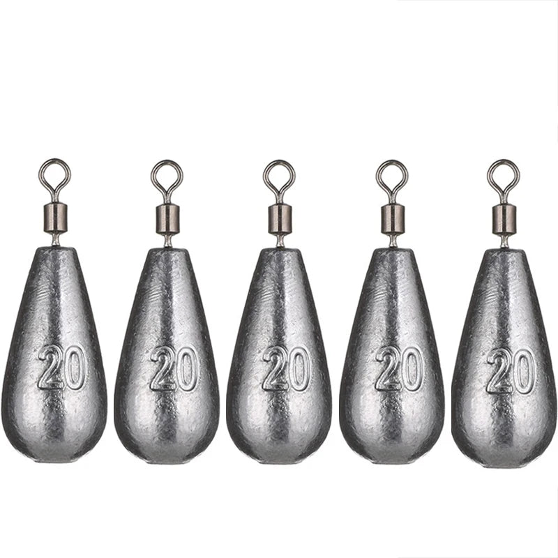 5pcs/lot 3.5g 5g 7g 10g 14g 20g Fishing Weight Sinker Water Drop Weights Carp Fishing Baits Sinker Fishing Tackle Accessories