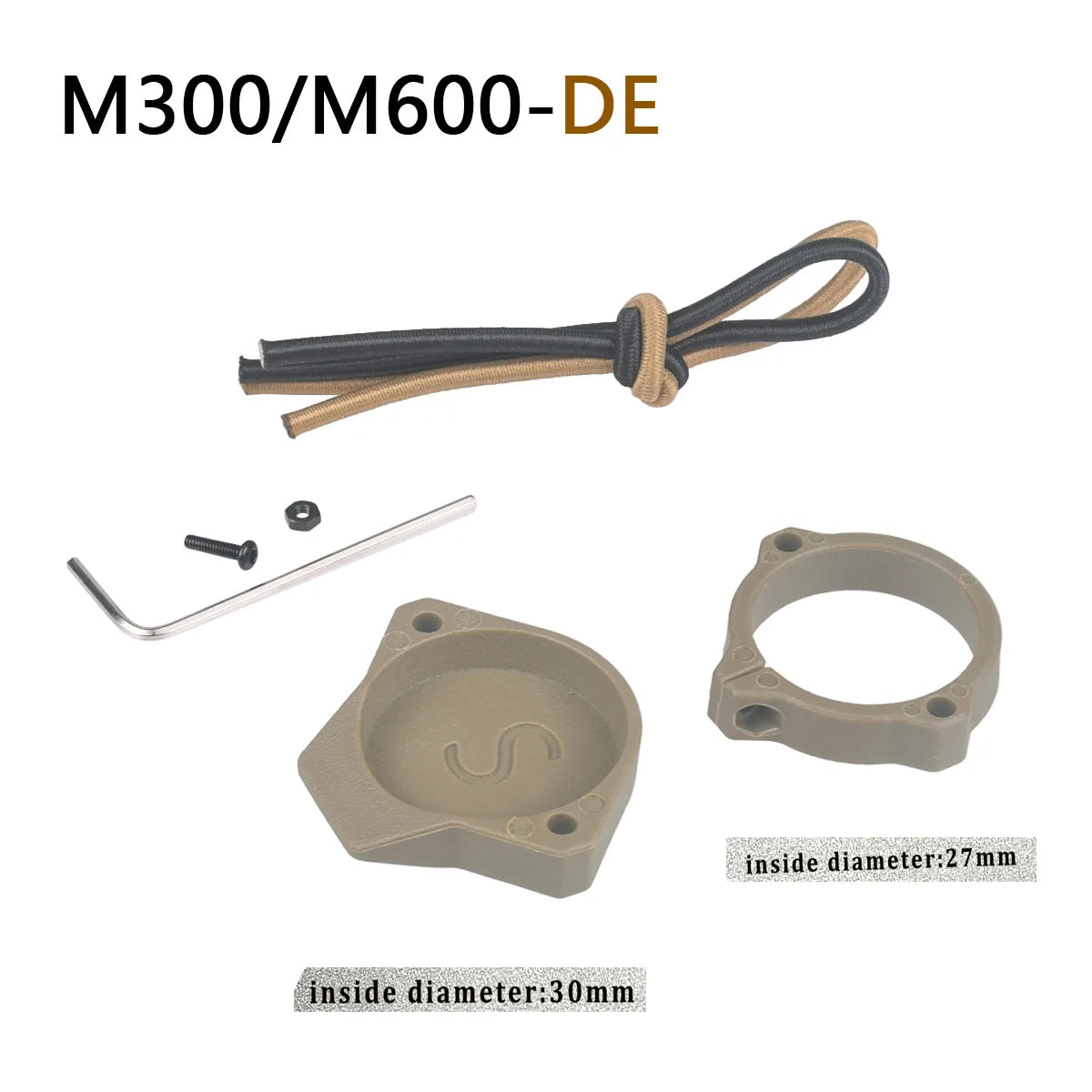 Taktisk M600 Vapenlamp med Tryckströmbrytare för 20 mm Skena