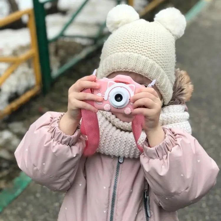 Super Cute Children Camera 1080P HD Toddler Digital Video Camera 2.0-inch Kids Camera with Silicone Cases Toys for  Christmas