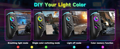 Gamepad For Nintendo Switch 2 Controller RGB 9-Axis Gyro Joypad W/ Dual Shock Turbo/Marco Programable Function Game Pad Joystick