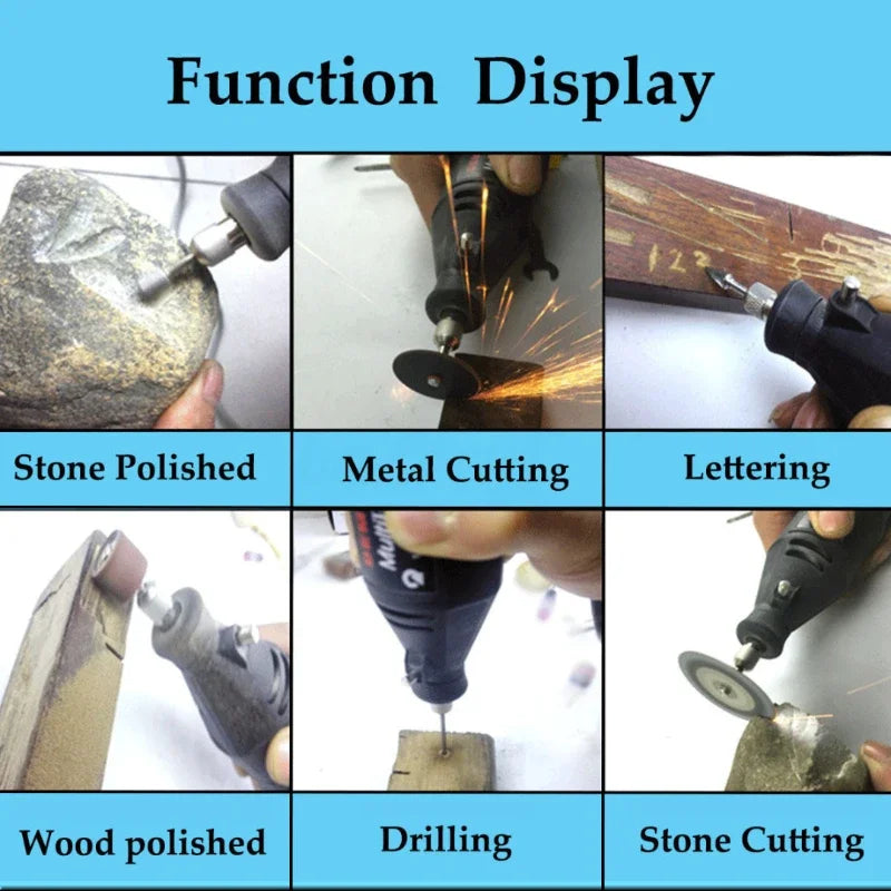 40pcs Mini Electric Drill Multi Rotary Tool Accessories Grinding Polishing Kits Grinder Head For Sanding Grinding Polishing