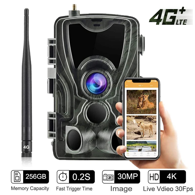 Suntekcam HC-801 Series APP Control 4G 20MP 1080P Hunting Trail Camera Wireless Wildlife Cameras 0.3S Trigger Night Vision