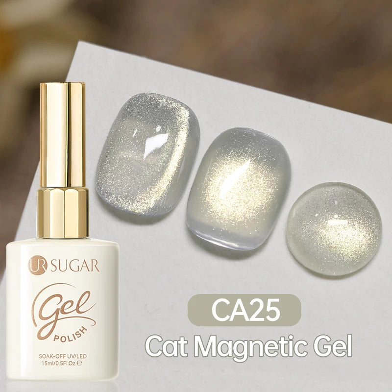 UR SUGAR 15ml Cat Magnetic Gel Nail Polish 30 Colors Semi Permanent Magnetic Gel UV/LED Soak Off Painting Vanrish Design