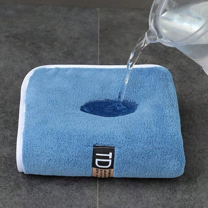 6pcs Thickened Microfiber Towel Set, 40x80cm/15.7"x31.5" Towel, Absorbent Quick-Drying Suitable for Family Fitness and Travel