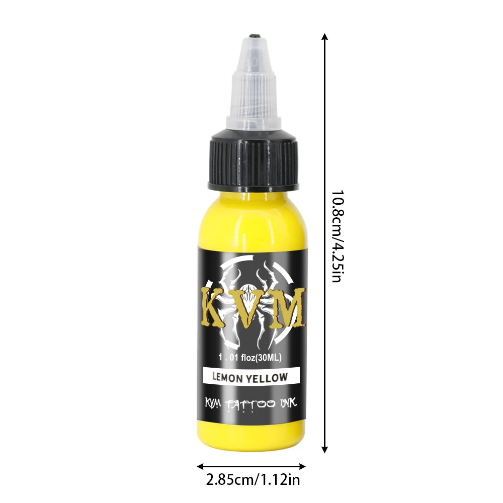 14Colors 1/oz Tattoo Ink Pigment Body Color Drawing Art Tattoo Ink Semi-permanent Makeup Tattoo Supplies for Tattoo Artists