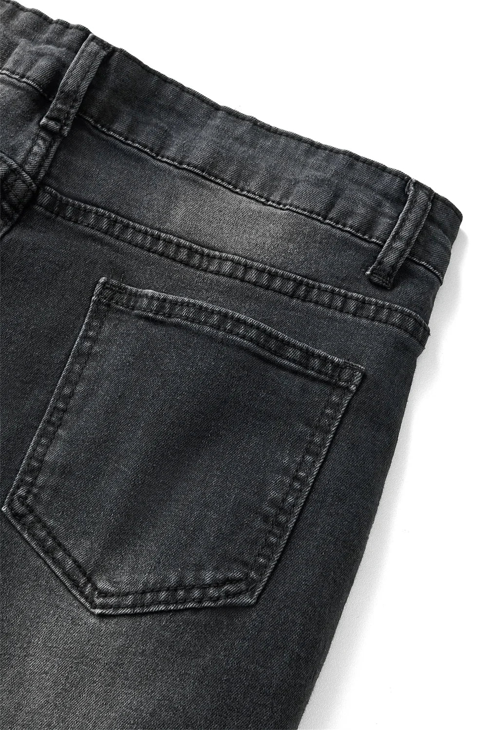 Flare Pants Jeans for Women Vintage Denims Stretch Mid Waist Washed Distressed Pockets Boot Cut 2025 Streetwear Skinny Trousers