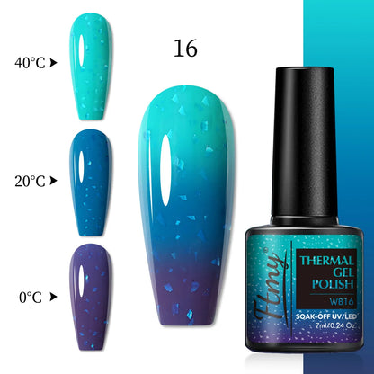 Color Changing Gel Nail Polish, Temperature-Sensitive, 7ml, Lead-Free, No Fragrance, Nail Art Manicure Gel Polish For Salon Use