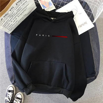 Paris Letter Womens Sweatshirts Printed Home Casual Hoodies Sports Pullover Tops Daily High Quality Woman Clothing Autumn Winter