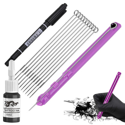 Gakonp EK22 handpoke-kit för tatueringsövning