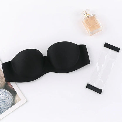 FINETOO Front Closure Sexy Push Up Bra Women Invisible Bras Underwear Lingerie For Female Brassiere Strapless Seamless Bralette